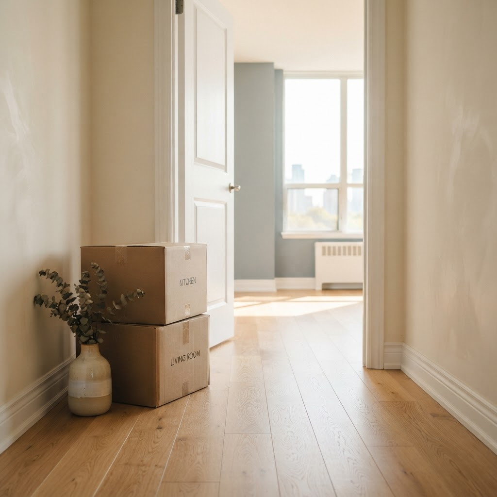 A bright room prepared for a new chapter